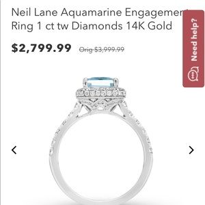 Neil Lane Aquamarine Ring